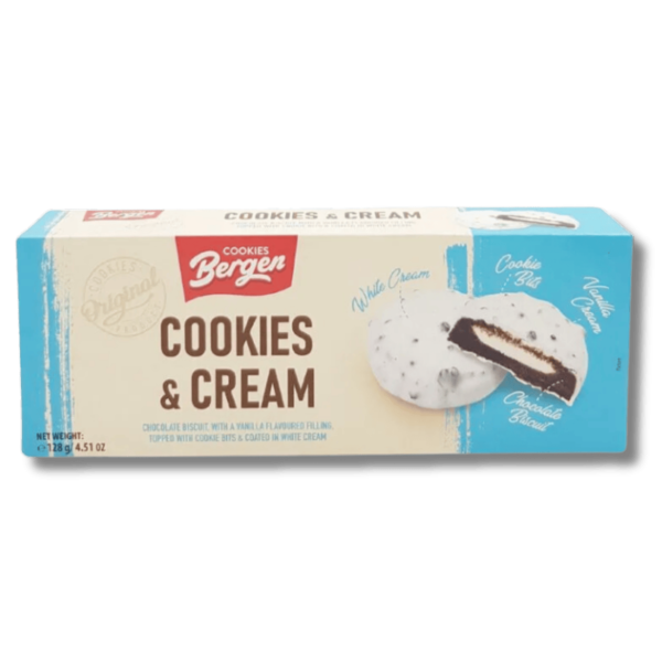 Bergen, Cookies & Cream Cookies 128g