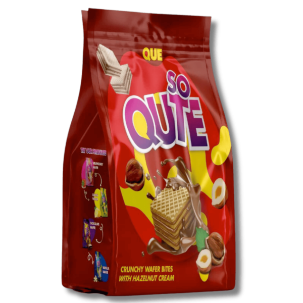Que Wafer Bites Hazelnut 150g