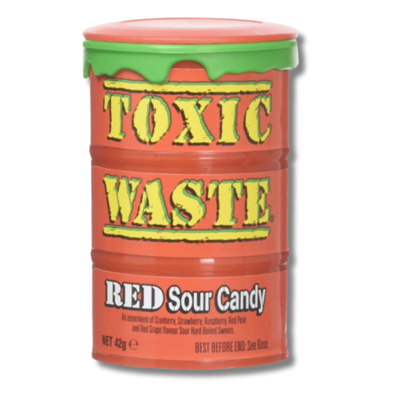 Toxic Waste Red Sour Candy Drum 42g