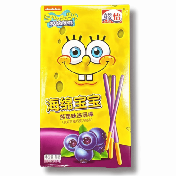 JUNYI SpongeBob Blueberry Pocky 48g